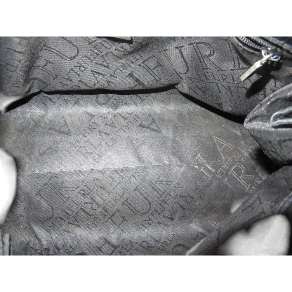 Furla Vintage black crocodile embossed Italian leather double handle bag - Picture 8 of 14